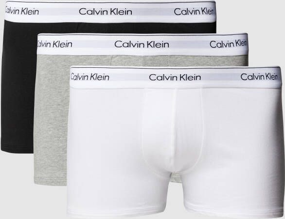 Calvin Klein Underwear Plus SIZE boxershort in een set van 3 stuks met labeldetail