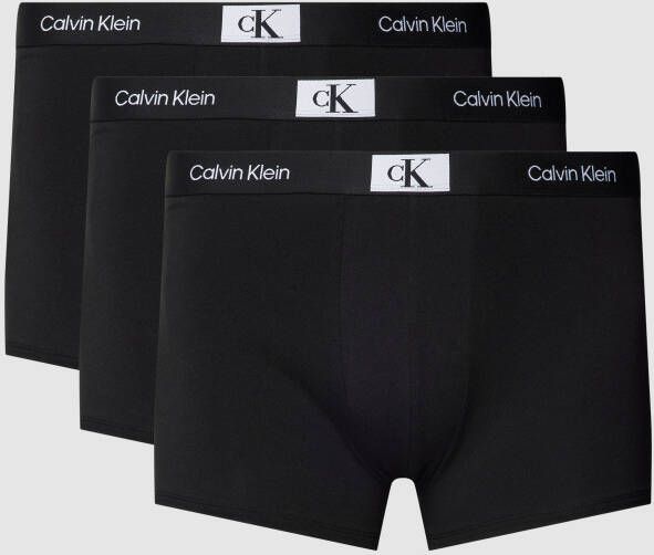 Calvin Klein Underwear Plus SIZE boxershort met elastische band met logo in een set van 3 stuks