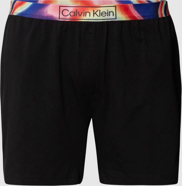 Calvin Klein Underwear Plus SIZE sweatshorts met labelopschrift