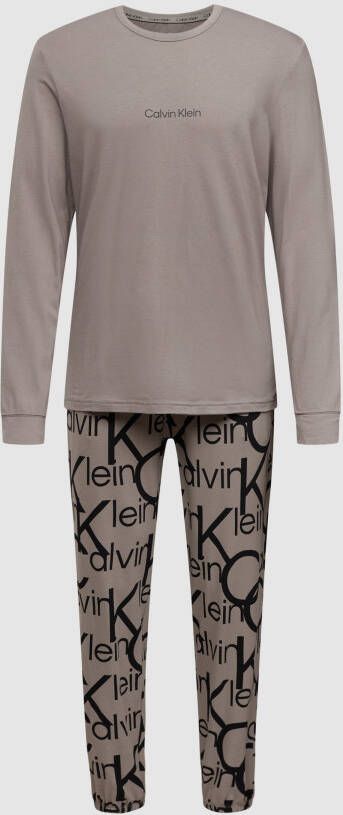 Calvin Klein Comfortabele katoenen pyjama voor heren Gray Heren