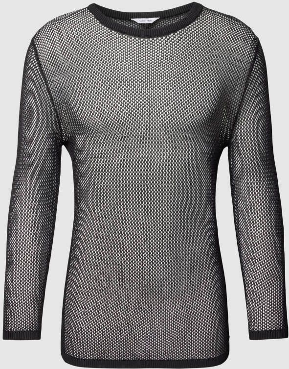Calvin Klein Underwear Shirt met lange mouwen en ajourpatroon