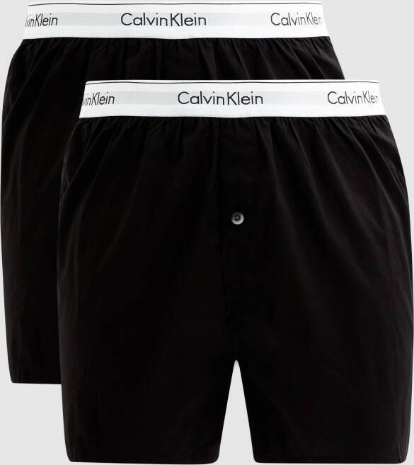 Calvin Klein Underwear Slim fit boxershorts van katoen set van 2 stuks
