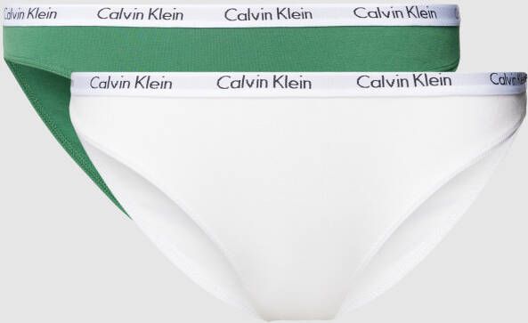Calvin Klein Underwear Slip met labelstitching model 'CAROUSEL' in een set van 3 stuks