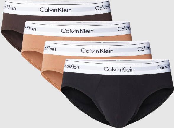 Calvin Klein Underwear Slip met logo in band in een set van 3 stuks model 'HIP BRIEF'