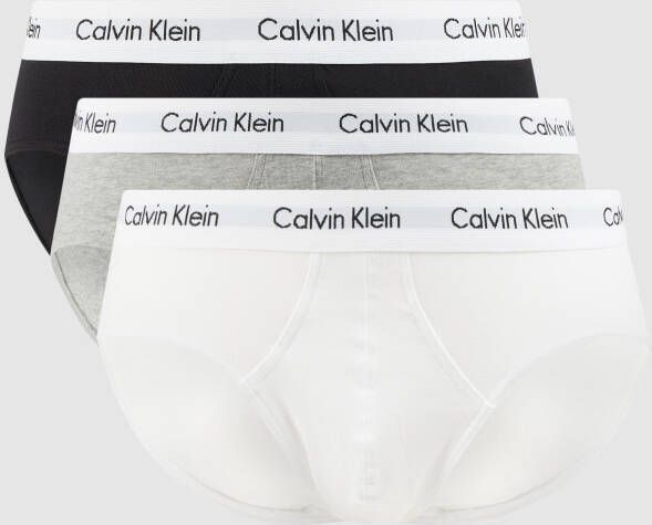 Calvin Klein Underwear Slips van katoenmix set 3 stuks