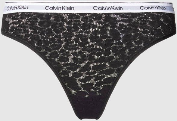 Calvin Klein T-string HIGH LEG THONG met ck-logo op de tailleband - Foto 1