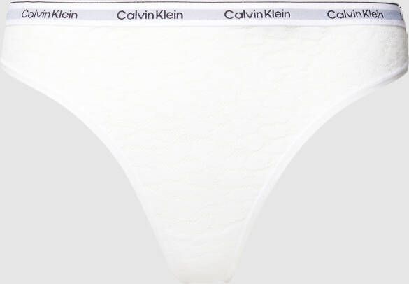 Calvin Klein T-string HIGH LEG THONG met ck-logo op de tailleband