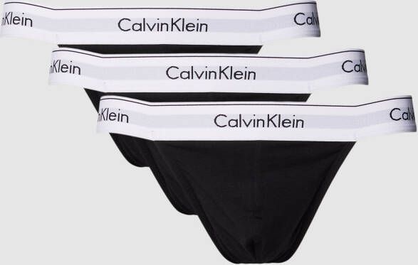 Calvin Klein Underwear String met elastische band met logo model 'MODERN'