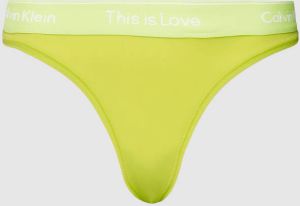 Calvin Klein Underwear String met elastische band met logo model 'THONG'
