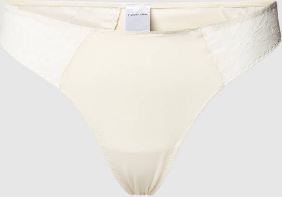 Calvin Klein Underwear String met kant model 'THONG'