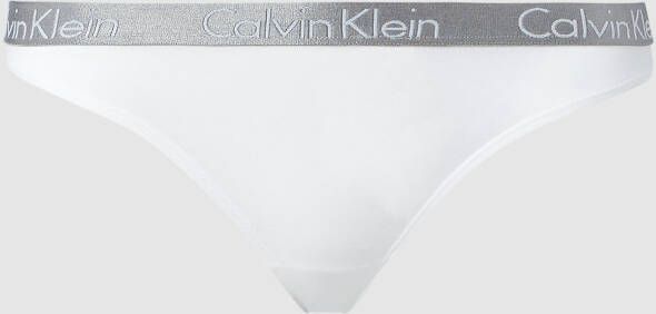 Calvin Klein Underwear String met logo in band in metallic look