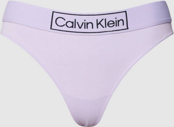 Calvin Klein Underwear String met logo in band model 'Reimagined Heritage Thong'
