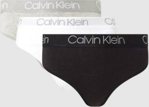 Calvin Klein String 3PK HIGH WAIST THONG (3 stuks Set van 3)