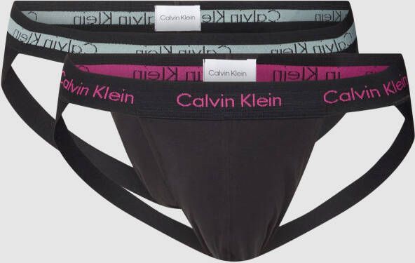 Calvin Klein Underwear Suspensoir met elastische band met logo in een set van 2 stuks
