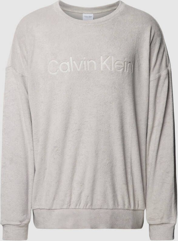 Calvin Klein Underwear Sweatshirt van badstof model 'COZY LOUNGE'
