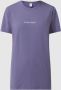Calvin Klein Centraal Logo Dames T-shirt Purple Dames - Thumbnail 1