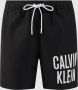 Calvin Klein Medium Trekkoord Strandshorts Black Heren - Thumbnail 2