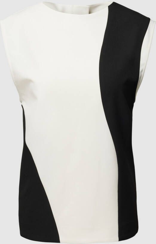 Calvin Klein Womenswear Blousetop in two-tone-stijl model 'ABSTRACT BLOCKING TOP'