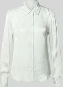 Calvin Klein Womenswear Blouse van viscose met afgeronde zoom