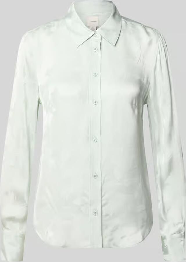 Calvin Klein Womenswear Blouse van viscose met afgeronde zoom - Foto 2