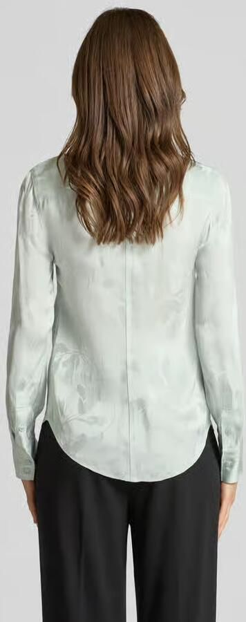 Calvin Klein Womenswear Blouse van viscose met afgeronde zoom - Foto 2