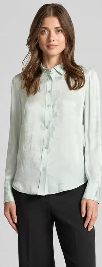 Calvin Klein Womenswear Blouse van viscose met afgeronde zoom - Foto 3