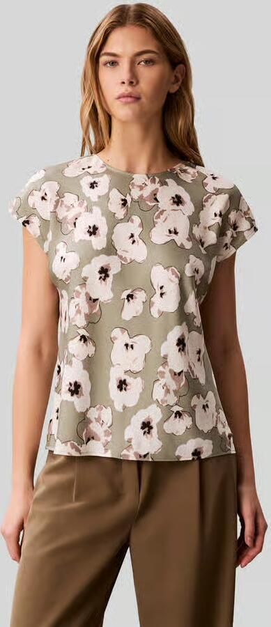 Calvin Klein Womenswear Blousetop met all-over motief - Foto 3
