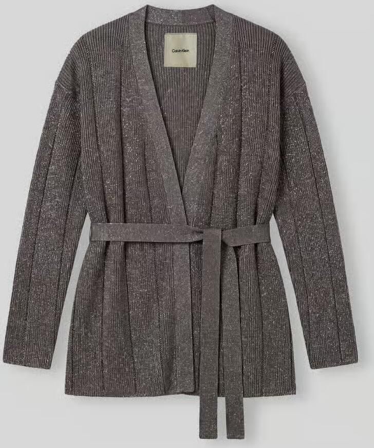 Calvin Klein Womenswear Gebreid jack met strikceintuur