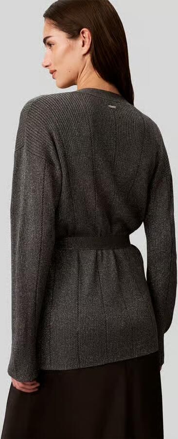 Calvin Klein Womenswear Gebreid jack met strikceintuur - Foto 3