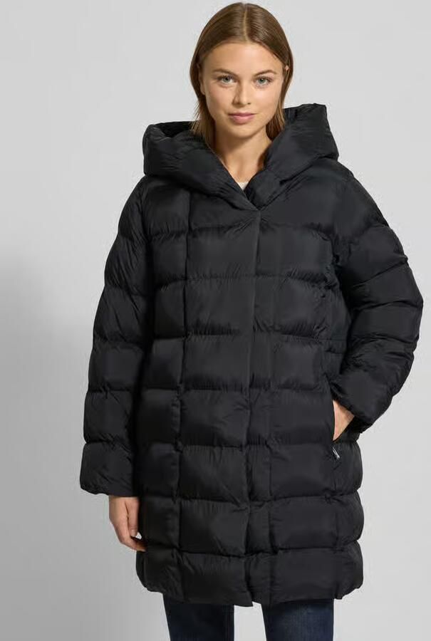 Calvin Klein Womenswear Glanzende gewatteerde lange jas met capuchon - Foto 2