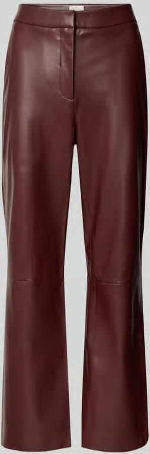 Calvin Klein Womenswear Kunstleren broek met zijwaartse steekzakken