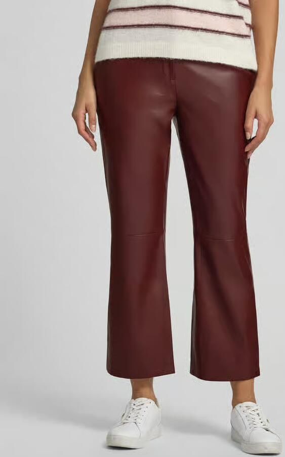 Calvin Klein Womenswear Kunstleren broek met zijwaartse steekzakken - Foto 3