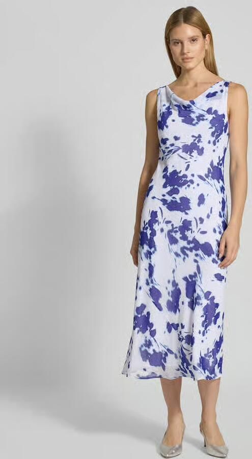 Calvin Klein Womenswear Midi-jurk van Chiffon met Cascadehals - Foto 2