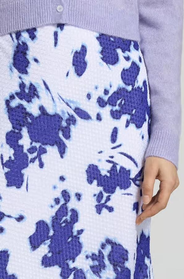 Calvin Klein Womenswear Midirok met structuurpatroon in all-over look