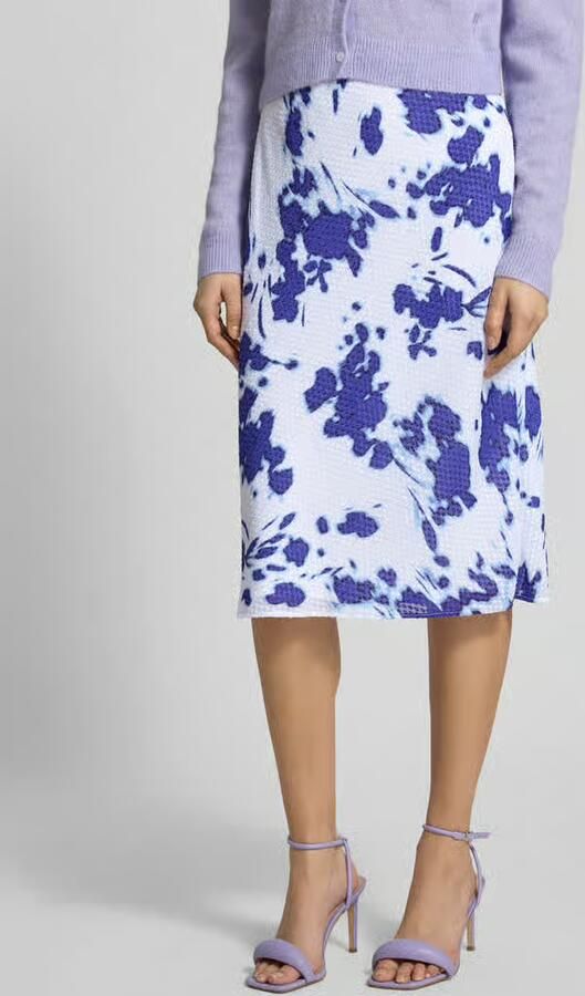 Calvin Klein Womenswear Midirok met structuurpatroon in all-over look - Foto 3