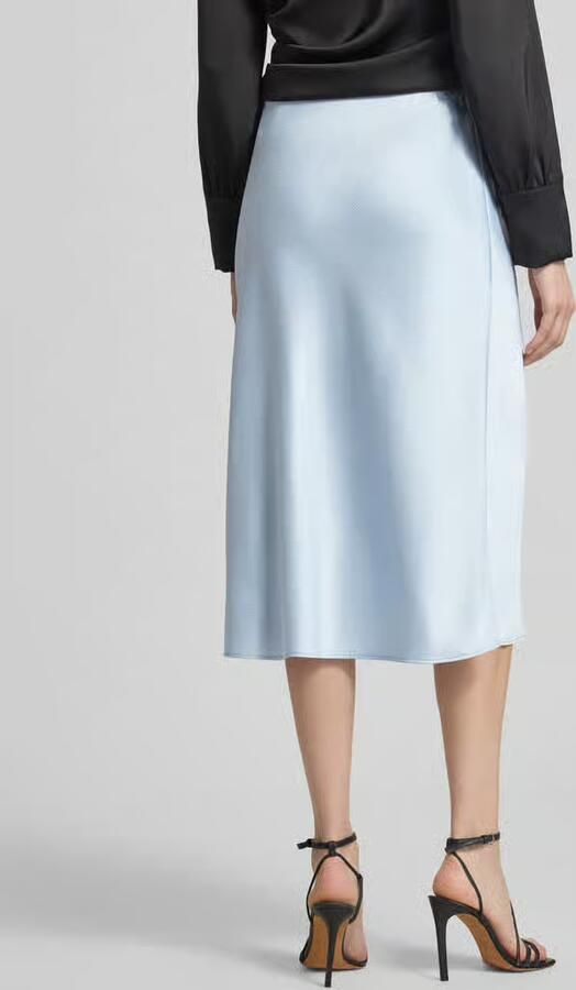 Calvin Klein Womenswear Midirok van satijn met zijsplitten - Foto 6