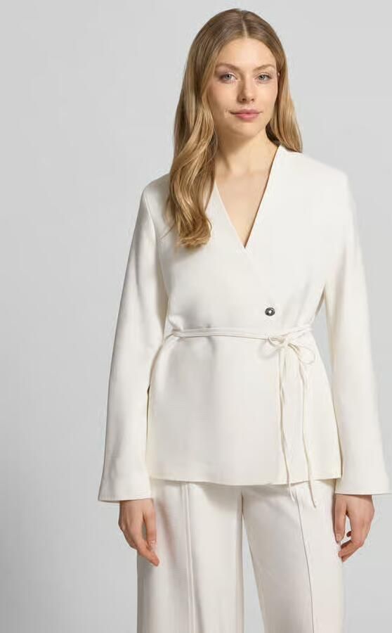 Calvin Klein Womenswear regular fit blazer met structuurpatroon - Foto 4