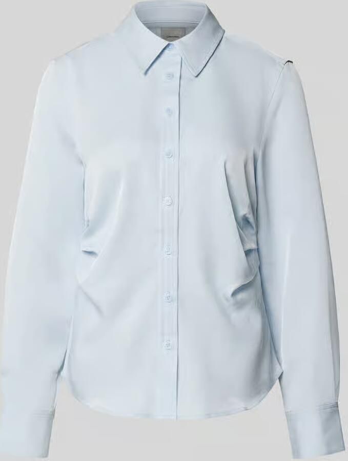 Calvin Klein Womenswear Regular fit blouse met lange mouwen met overhemdkraag