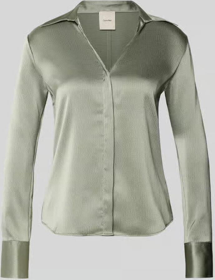 Calvin Klein Womenswear regular fit blouse met V-hals - Foto 5