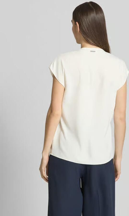 Calvin Klein Womenswear Regular fit blouseshirt met V-hals model 'GEORGETTE'