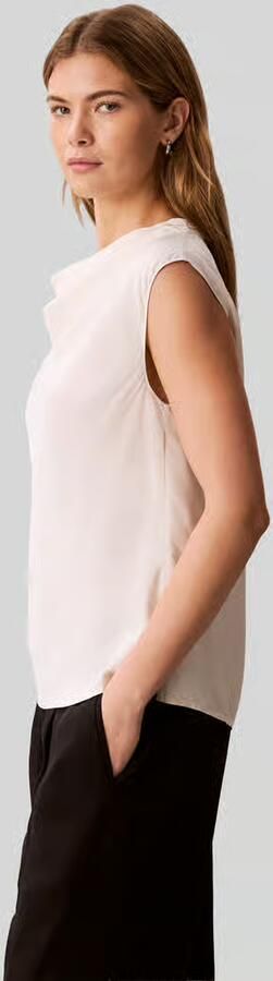 Calvin Klein Womenswear regular fit blousetop van viscose