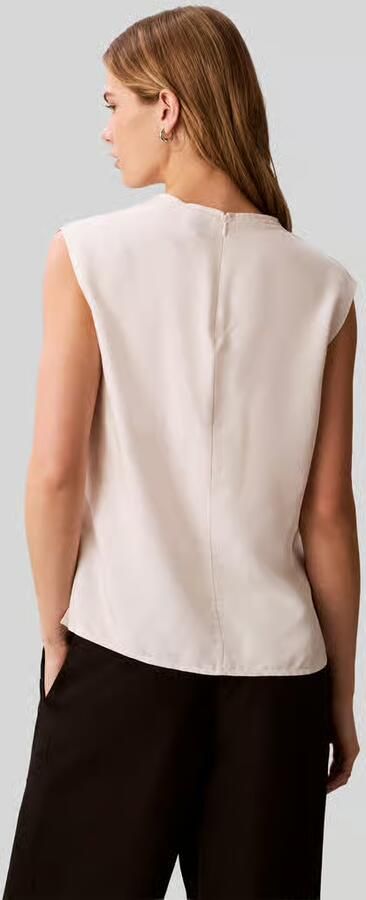 Calvin Klein Womenswear regular fit blousetop van viscose