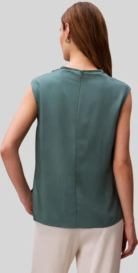 Calvin Klein Womenswear regular fit blousetop van viscose