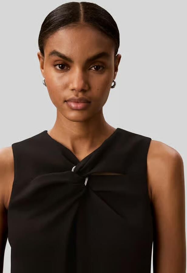 Calvin Klein Womenswear regular fit jumpsuit met knoopdetail - Foto 2