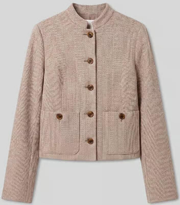 Calvin Klein Womenswear Regular fit korte blazer met labelpatch - Foto 2
