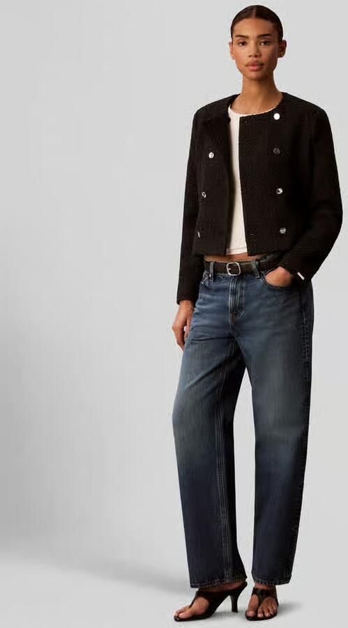 Calvin Klein Womenswear Regular fit korte blazer met wol - Foto 3