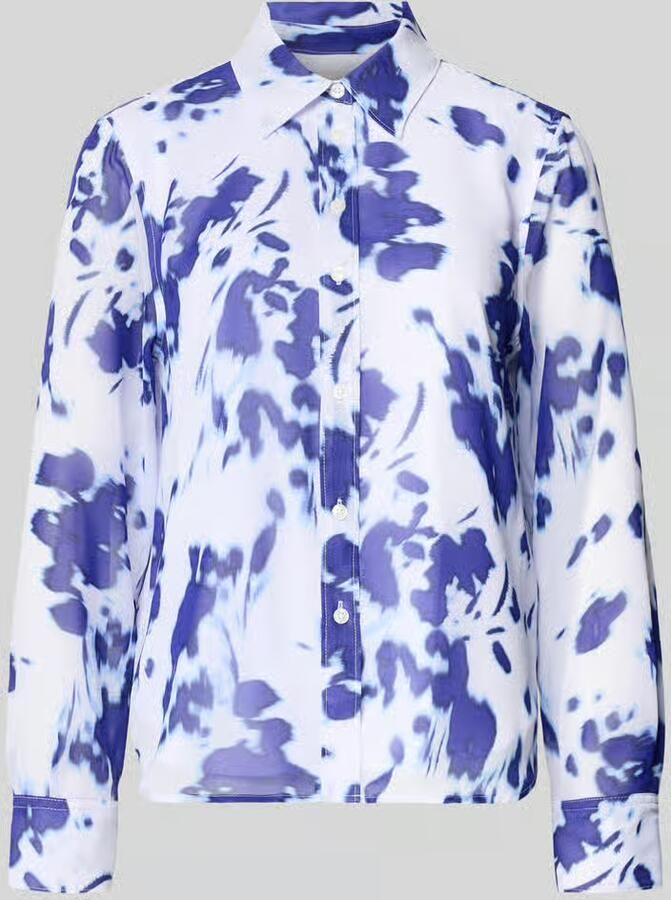 Calvin Klein Womenswear Regular fit overhemdblouse in semitransparant design