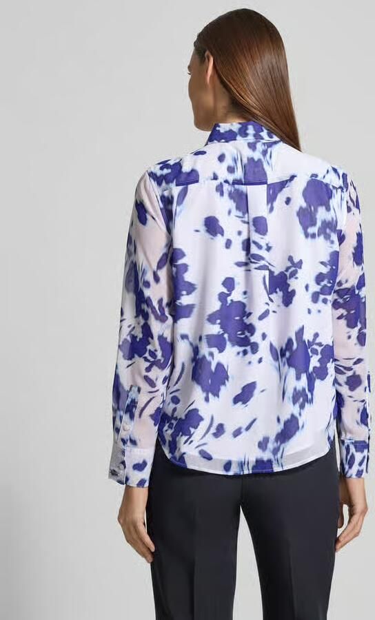 Calvin Klein Womenswear Regular fit overhemdblouse in semitransparant design - Foto 2