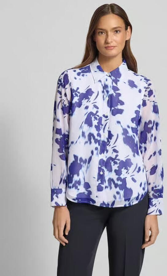 Calvin Klein Womenswear Regular fit overhemdblouse in semitransparant design - Foto 3