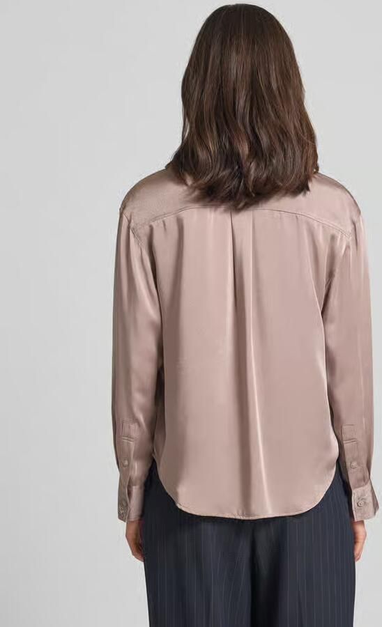Calvin Klein Womenswear Relaxed fit blouse met opstaande kraag - Foto 2